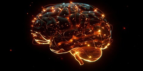 Poster - Illuminated Neural Pathways in Human BrainGlowing Data Streams