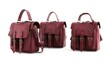 © Aziz - High Definition Image of Elegant Burgundy School Bag 3D Render Set