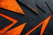 © PinkiePie - Bold black and orange abstract background with sharp angles
