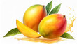 © netsay - mango fruit isolated on white background