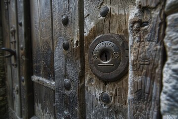 Wall Mural - old wooden door