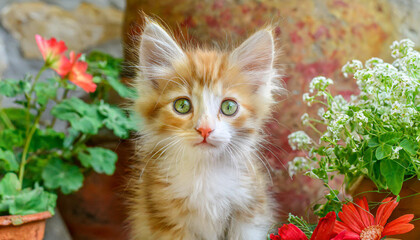 A Felidaes head with whiskers and fur is seen up close as a small to mediumsized cat lies on the floor, gazing directly at the camera