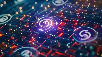 Aufkleber - A padlock icon symbolizing network security on a computer network, How do firewalls safeguard against cyber threats in the online world?