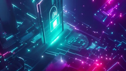 Poster - a man in a suit is facing a locked phone with a security passcode feature, illustrate the idea of se