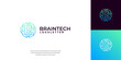 © sn_std - Brain tech logo design. initials letter smart brain logo design