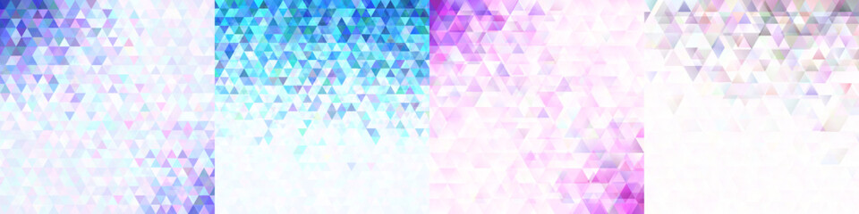 Wall Mural - Abstract triangle polygon backgrounds with opacity