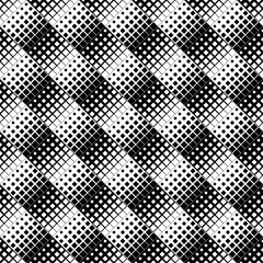 Poster - Black and white geometrical diagonal square pattern background - monochrome vector graphic