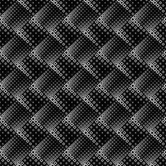 Poster - Geometrical square pattern background - monochrome abstract vector design from squares