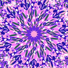 Poster - Colorful dynamic geometrical  burst pattern mosaic background - circular hypnotic vector graphic
