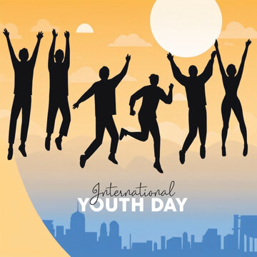 International Youth Day social media post design free download