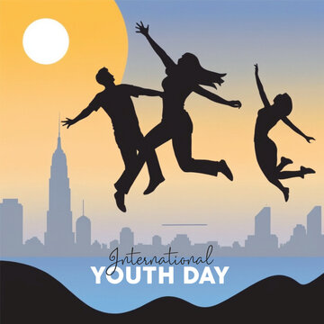 International Youth Day social media post design free download