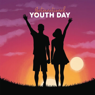 International Youth Day social media post design free download