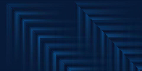 Canvas Print - Dark blue background. Modern line stripes curve abstract presentation background. Luxury paper cut background. Abstract decoration, golden pattern, halftone gradients, 3d Vector illustration