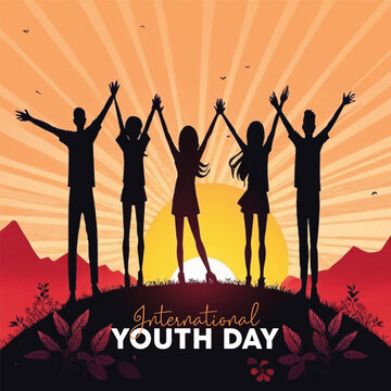 International Youth Day social media post design free download