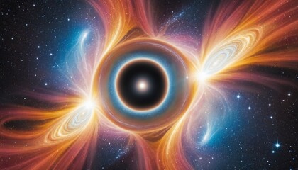 Wall Mural - celestial nexus: transcendence and oneness with the metaphysical universe