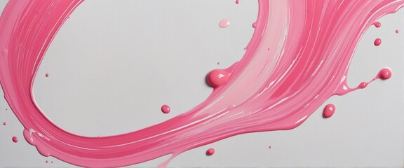 Wall Mural - vibrant acrylic paint strokes and splashes in a colorful abstract banner, with bubbles, waves, and d