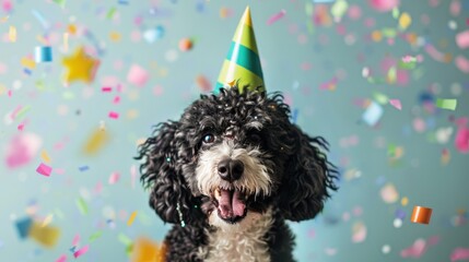 Canvas Print - The Dog in Party Hat