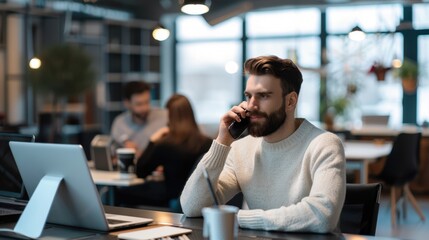 Wall Mural - The Man in Casual Office