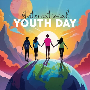 International Youth Day social media post design free download