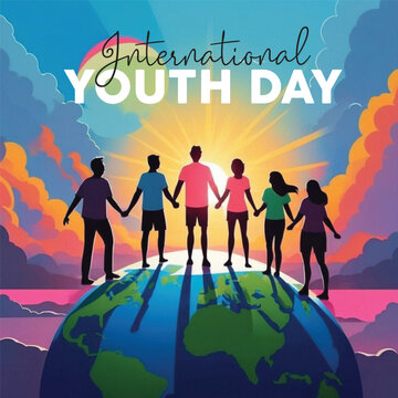 International Youth Day social media post design free download