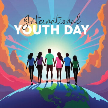 International Youth Day social media post design free download