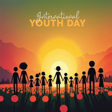 International Youth Day social media post design free download