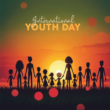 International Youth Day social media post design free download