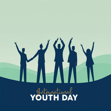 International Youth Day social media post design free download