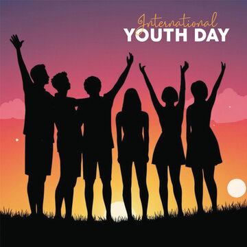 International Youth Day social media post design free download