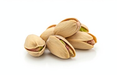 Pistachios isolated on a white background