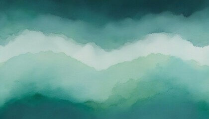 Wall Mural - designing a transparent watercolor gradient with a cloud-shaped spot and textured elements from pist