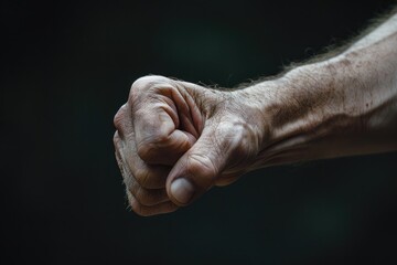 Aufkleber - A person's hand grasping an unknown object, potential uses include product demos or lifestyle images