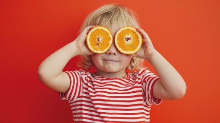 Wall Mural - The kid with orange eyes