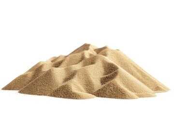 Poster - A simple image of a pile of sand on a white background, suitable for use in illustrations or designs