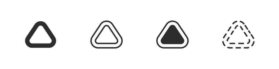 Poster - warning sign triangle vector set. road signs triangle pattern. construction signs of danger. collect