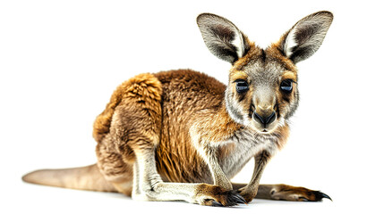 Wall Mural - Jumping Kangaroo - A kangaroo ready to jump.