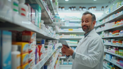 Poster - The pharmacist in the pharmacy