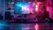 © familymedia - A modern gaming computer setup featuring a colorful, illuminated keyboard and mouse in a vibrant, pink and blue-lit room, representing a perfect space for tech enthusiasts and gamers.