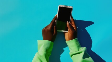 Poster - Hands holding a smartphone