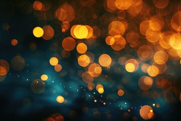 Poster - A blurred image of multiple lights, possibly used for decoration or illustration purposes