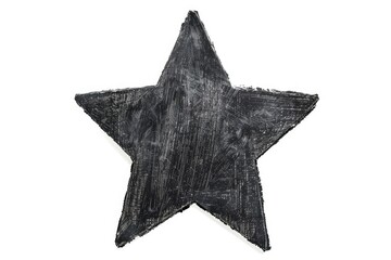 Poster - A simple design featuring a black star against a white background