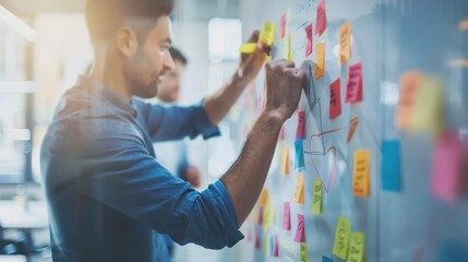 Wall Mural - the office brainstorming session