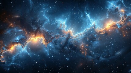 Wall Mural - Twilight Constellation: Pathways to Infinity