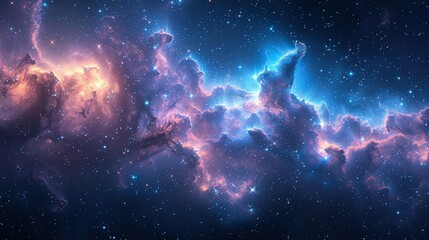 Wall Mural - Celestial Sonata: Harmonies of the Night Sky