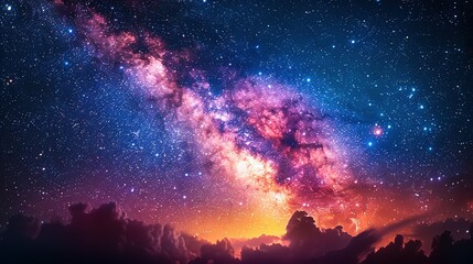 Wall Mural - Galactic Whispers: Midnight Chronicles