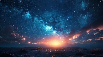 Wall Mural - Galactic Whispers: Midnight Chronicles