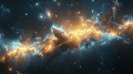 Wall Mural - Nebula Melodies: Symphony of Starlight