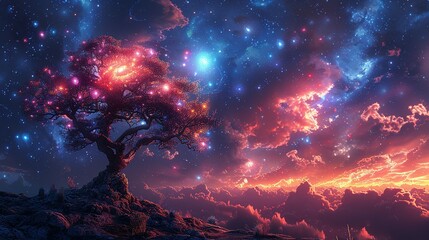 Wall Mural - Cosmic Serenade: Discovering the Universe