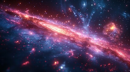 Wall Mural - Starry Veil: A Journey Across Celestial Realms