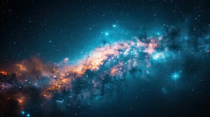 Wall Mural - Moonlit Mirage: Secrets of the Stellar Canvas